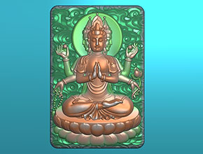 千手觀音玉石雕刻機精雕圖紙下載_享刻數控雕刻