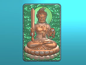 不動明王玉石雕刻機精雕圖紙下載_享刻數控雕刻