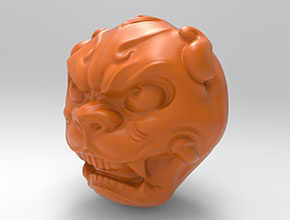 獸面吊墜玉石雕刻機精雕圖紙_享刻數控雕刻機廠