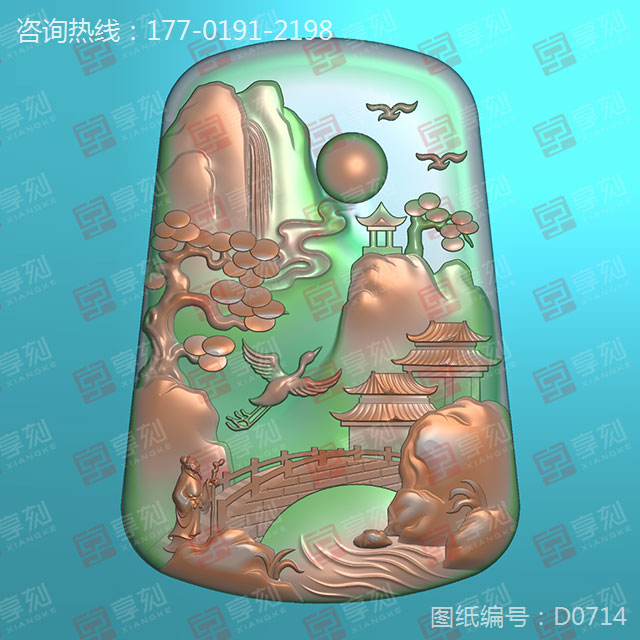 山水牌系列玉石雕刻機電腦雕刻圖紙