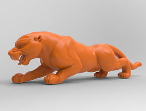 豹子擺件玉石雕刻機電腦雕刻圖紙_享刻數控雕刻