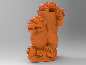 元寶貔貅擺件玉石雕刻機電腦雕刻圖紙_享刻數控