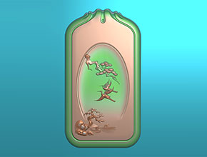 和田白玉山水蘇工電腦玉石雕刻圖紙_享刻數控雕