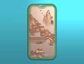 和田玉蘇工淺雕電腦玉石雕刻精雕圖_享刻數控雕