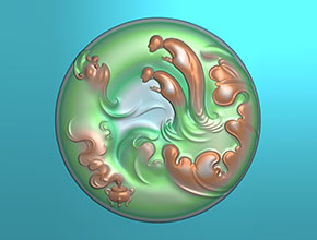 翡翠禪意佛牌電腦玉石雕刻機精雕圖_享刻數控雕