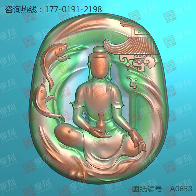 佛牌翡翠吊墜電腦玉雕模型圖玉雕機