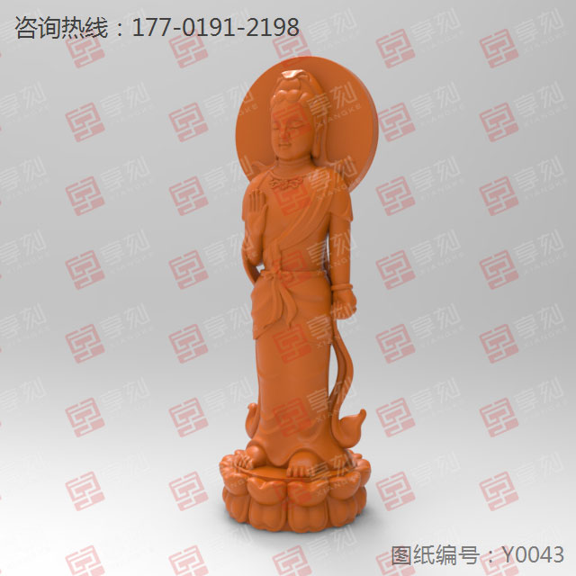 立體玉石觀音菩薩雕像玉石雕刻機