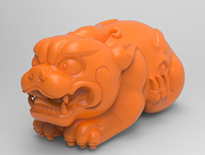 貔貅手把件玉石玻璃雕刻機圖紙_享刻數控雕刻機