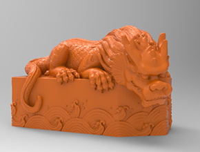 玉石立體印章3d模型電腦玉雕精雕圖紙_享刻數控