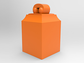 印章印扭立體雕刻模型精雕圖_享刻數控雕刻機廠