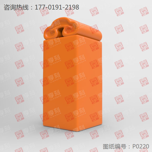 牛展立體印章四軸雕刻模型精雕圖