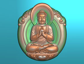 阿彌陀佛玉石電腦雕刻精雕圖紙_享刻數控雕刻機