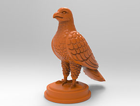 雄鷹擺件玉石電腦雕刻精雕圖紙_享刻數控雕刻機