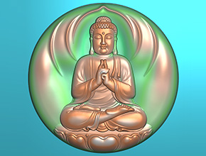 八大守護(hù)神阿彌陀佛玉雕精雕圖_享刻數(shù)控雕刻機(jī)