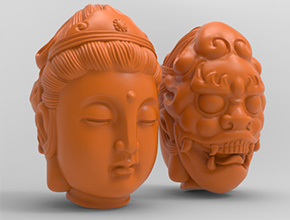 一念之間吊墜玉石電腦精雕圖_享刻數控雕刻機廠