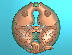 雙魚玉石玉雕電腦雕刻機(jī)圖紙_享刻數(shù)控雕刻機(jī)廠