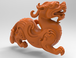 貔貅擺件玉石玉雕電腦雕刻機(jī)圖紙_享刻數(shù)控雕刻