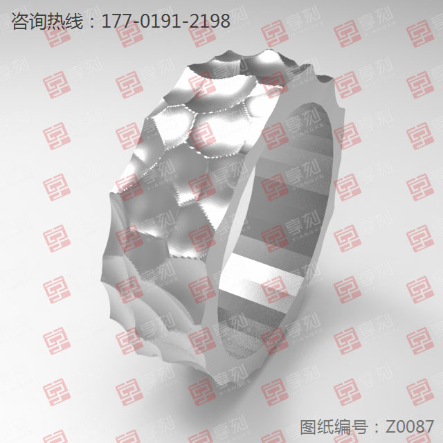 錘紋戒指古法紋戒指電腦金銀銅戒指雕刻模型圖