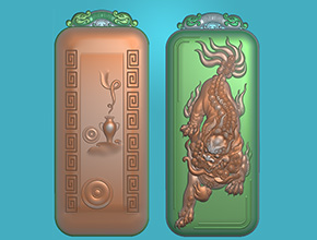 仿古神獸麒麟白玉電腦精雕圖紙下載_享刻數(shù)控雕