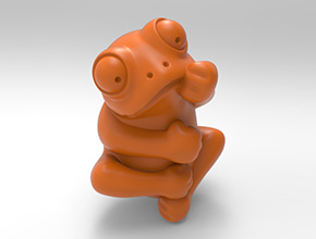 青蛙立體吊墜玉石掛件電腦雕刻圖紙_享刻數(shù)控雕