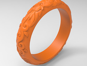 手鐲玉石雕花花件紋理浮雕電腦精雕圖_享刻數(shù)控