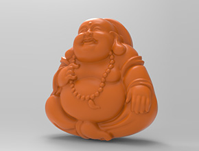 大肚佛彌勒佛立體吊墜_玉石加工全套設(shè)備廠家