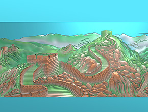 長城浮雕精雕圖_玉石加工全套設(shè)備廠家