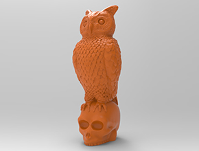 貓頭鷹擺件玉雕木雕圖紙_玉石加工全套設(shè)備廠家