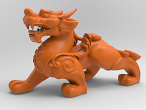 雄貔貅立體擺件玉雕立體_玉石加工全套設(shè)備廠家