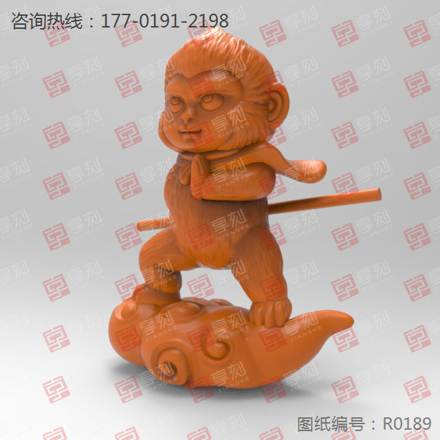 孫悟空擺件立體3d模型圖_玉石加工全套設(shè)備廠家