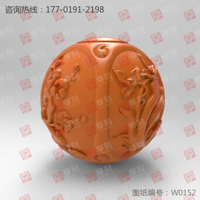 四君子梅蘭竹菊圓珠電腦雕刻圖紙_玉石雕刻機