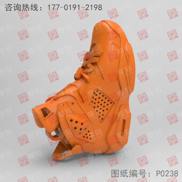 AJ鞋子3d模型圖紙工藝品雕刻圖_玉石雕刻機(jī)