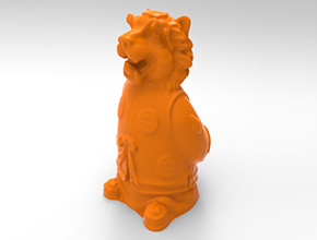 生肖虎擺件玉雕圖案圖紙_玉石雕刻工具廠家