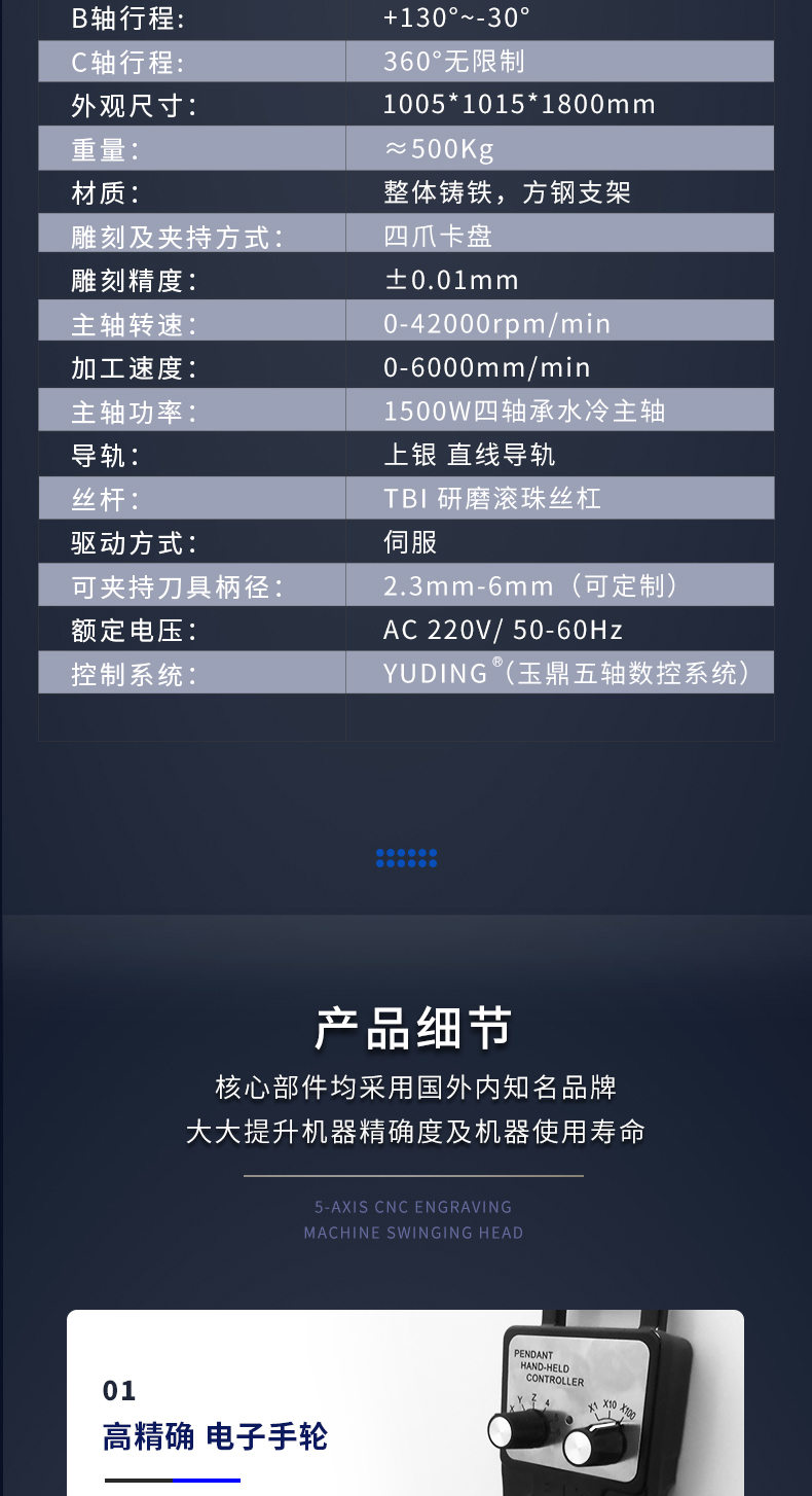 小型立式五軸雕刻機(jī)