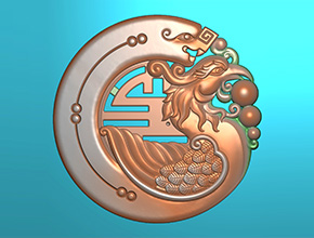 龍鳳玉牌鏤空玉石雕刻圖紙_玉石雕刻工具廠家