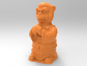 十二生肖猴立體玉石雕刻圖_玉石雕刻工具廠家