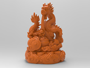 聚財龍玉石工藝品擺件精雕圖_玉石雕刻工具廠家