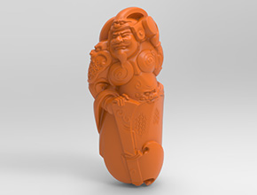 武將手把件玉石電腦精雕圖紙_玉石雕刻工具廠家