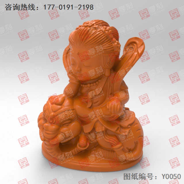 普賢菩薩擺件玉石電腦精雕圖紙_玉石雕刻工具廠家