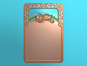 硯臺(tái)拐子龍荷花硯臺(tái)電腦雕刻圖_玉石雕刻工具廠