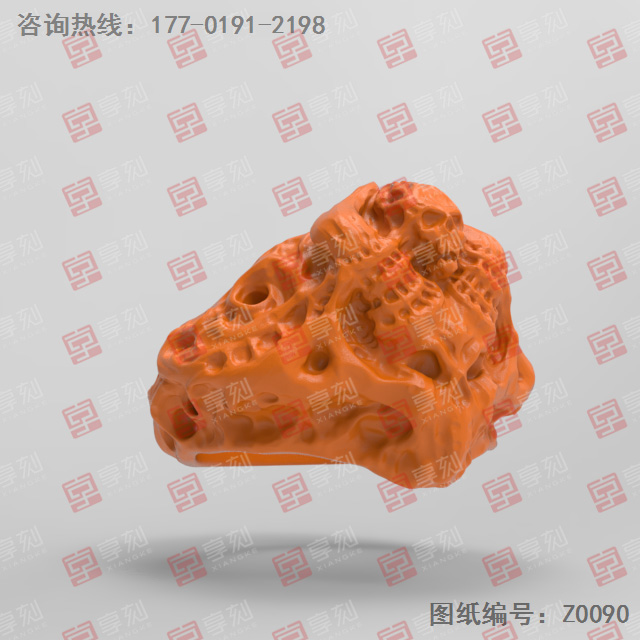 骷髏羊頭魔戒模型雕刻圖紙_玉石雕刻工具廠家