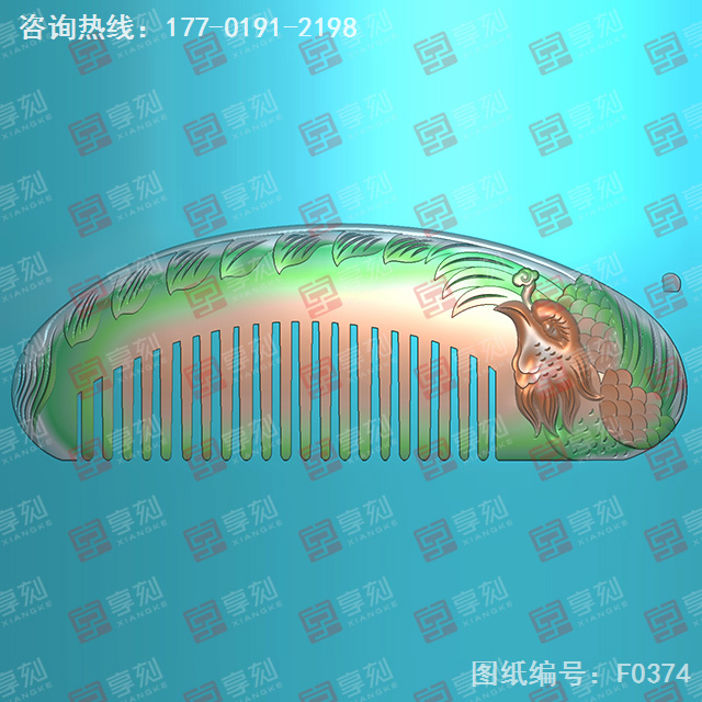 鳳凰梳子玉雕雕刻圖紙_玉石雕刻工具廠家