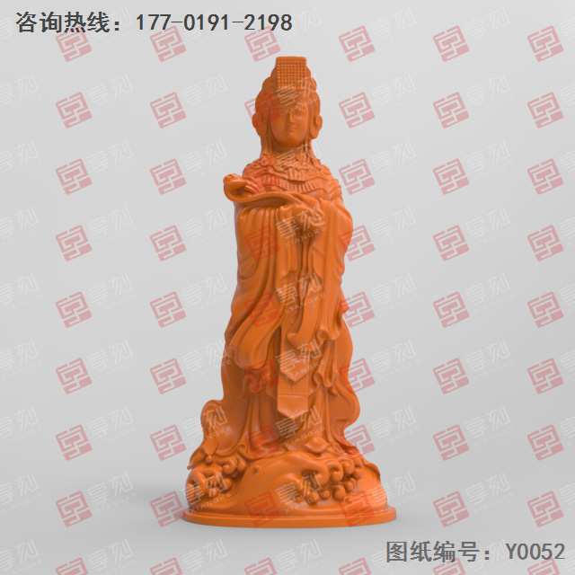 媽祖娘娘佛像立體模型圖紙玉雕圖_玉石雕刻工具廠家