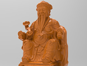 木雕財神靠椅子擺件電腦雕刻圖紙_玉石雕刻工具