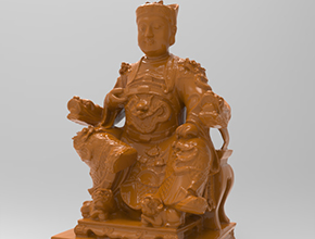 木雕武將靠椅子擺件電腦雕刻圖紙_玉石雕刻工具