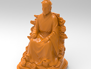 木雕人物靠椅子擺件電腦雕刻圖紙_玉石雕刻工具