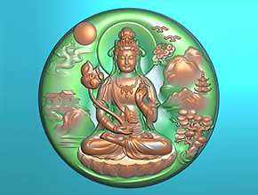 翡翠觀(guān)音吊墜電腦玉石雕刻圖紙_玉石雕刻機(jī)廠(chǎng)家