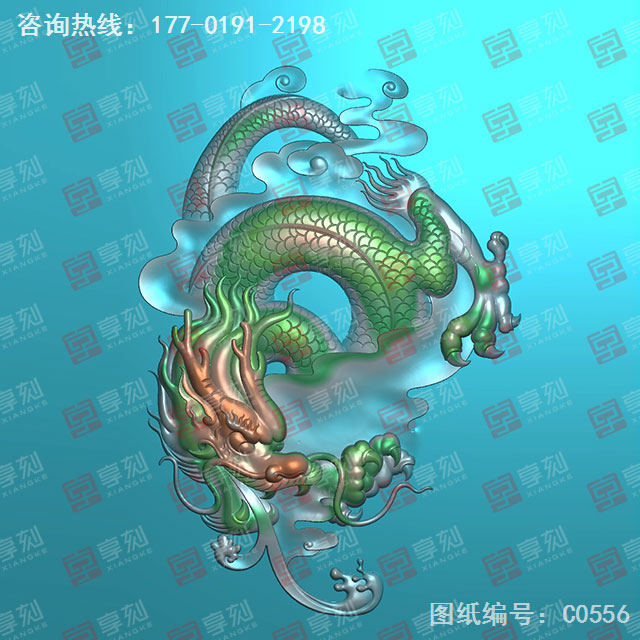 翡翠龍牌方牌電腦玉石雕刻圖紙_玉石雕刻機廠家