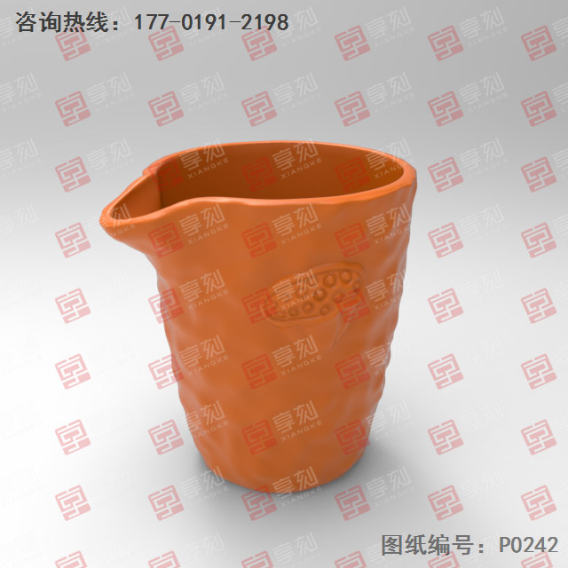 荷花杯子玉石陶瓷電腦雕刻精雕圖_玉石雕刻機廠家