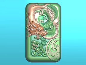 龍牌龍鳳牌玉石電腦精雕圖紙_玉石雕刻機(jī)廠家